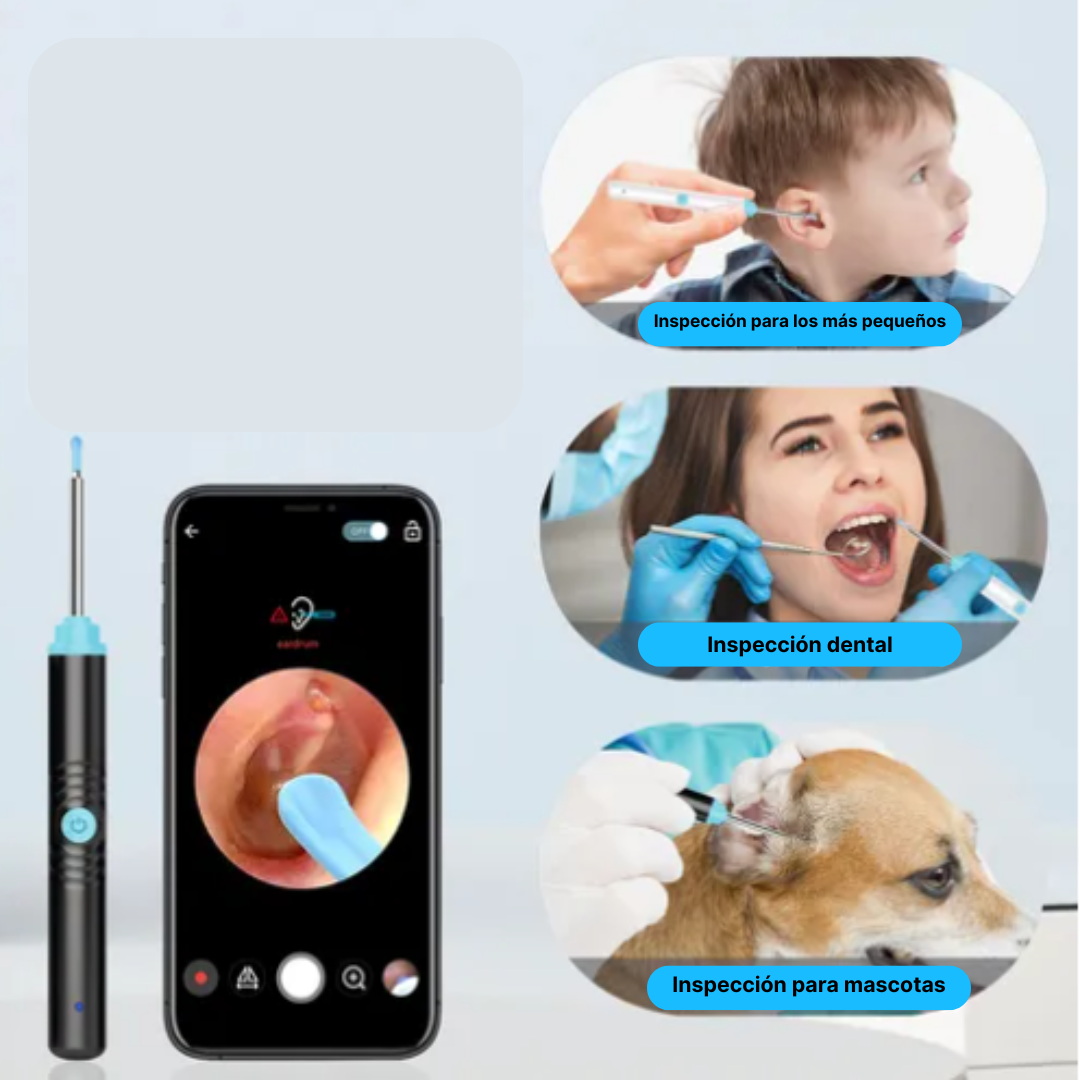 EchoClean™ Dispositivo inteligente que cuida tus oídos con máxima precisión.