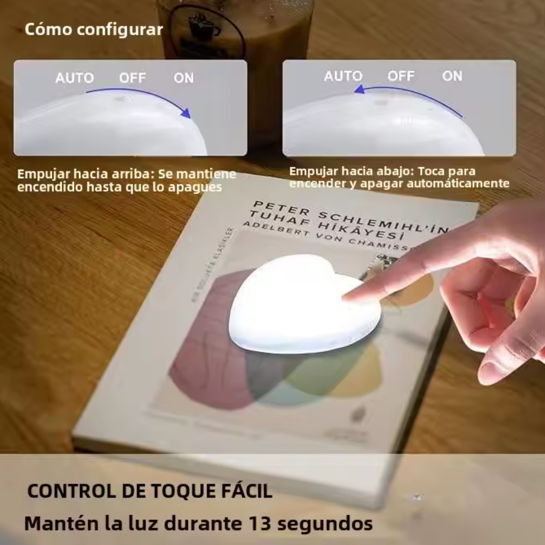 LumiLove™ Luz LED suave que se activa automáticamente dentro de tu cartera.