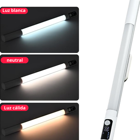 GlowMind™ Luz LED Recargable con Sensor y Pantalla Digital