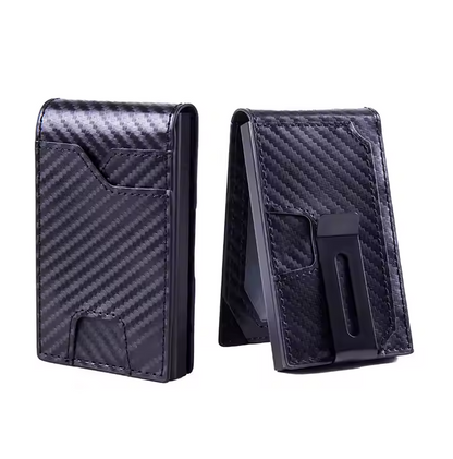 UrbanSeal™ Billetera de cuero con cierre magnético