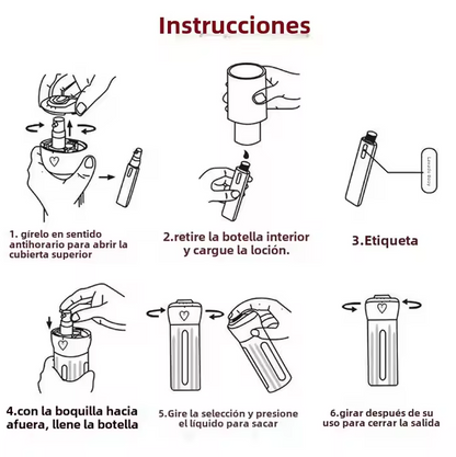 TidyPort™ Dispensador Reutilizable De Viaje 4 En 1
