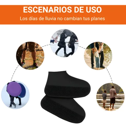 StepDry™ Protector de Lluvia Reutilizables de Silicona